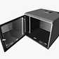 Gabinete Rack de Pared Compacto de 9U con Puerta en vidrio • Color: Negro  - Miniatura 3