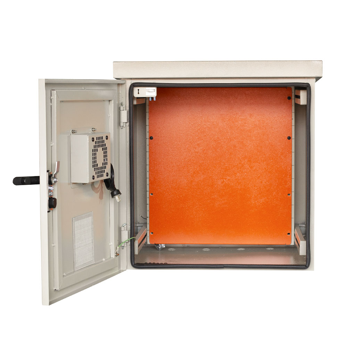 Gabinete Rack de Exteriores para Montaje en Poste de 12U NEMA 3R 3