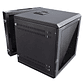 Gabinete Rack de Pared Abatible de 9U con Puerta en vidrio • Color: Negro  - Miniatura 2
