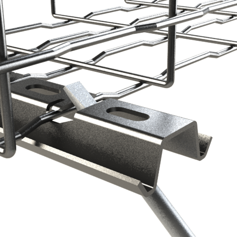 Soporte Horizontal para Bandeja tipo Malla de 300 mm 3