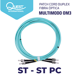 Patch Cords Duplex  Multimodo OM3 ST-ST