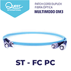 Patch Cords Duplex  Multimodo OM3 ST-FC 1