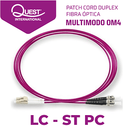 Cable de fibra óptica OM4 para router de LC a LC multimodo dúplex  50µm/125µm, 1m - Accesorios y componentes fibra óptica - Los mejores  precios