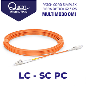 Patch Cords Simplex Multimodo 62 / 125 LC - SC