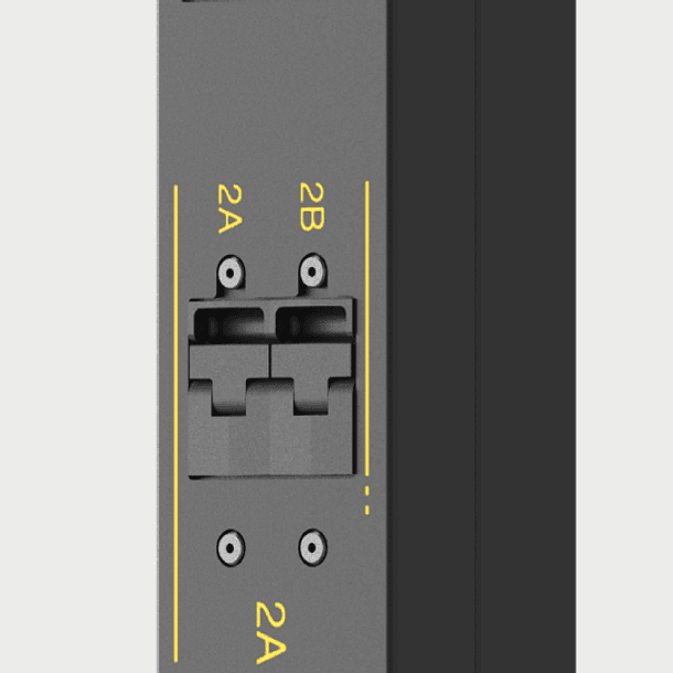 PDU Vertical Monitoreable para Rack - 30A / 208 Voltios - 1 FASE 36 Salidas C13 + 6 Salidas C19 Extensión de 3 metros tipo L6-30P 12