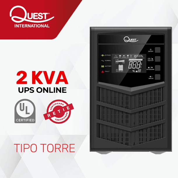 UPS ONLINE 2KVA  - MONOFASICA - TIPO TORRE 1