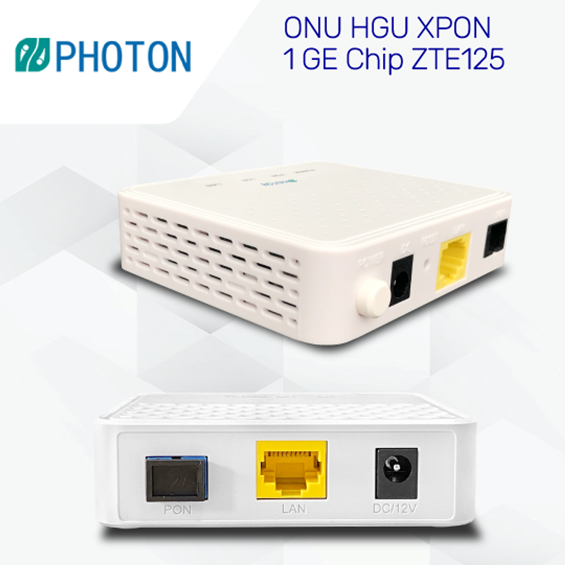 ONU HGU XPON con: 1GE Chip ZTE125 1