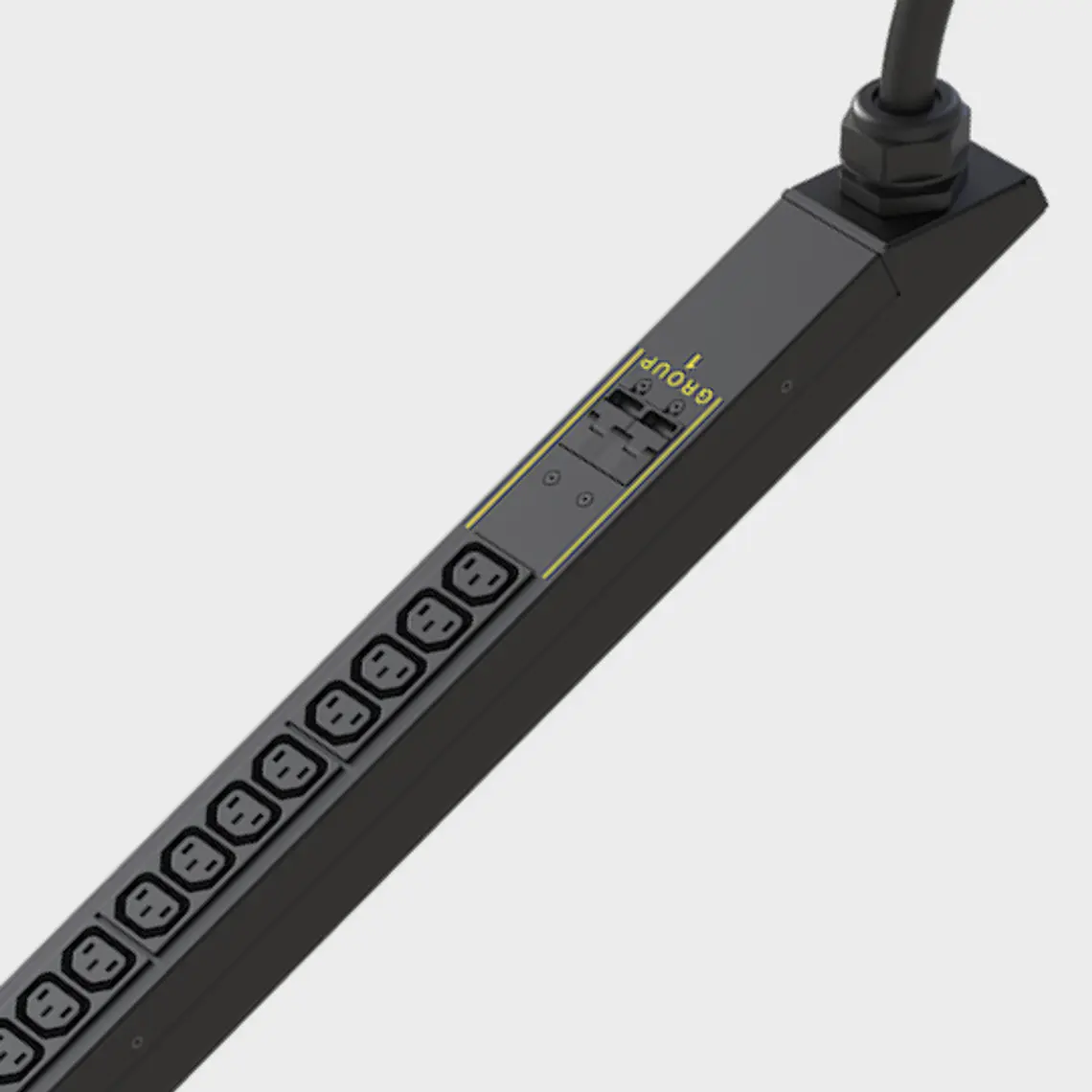 PDU Monitoreable para Rack - 20A | 208 Voltios - 1 FASES (3,3kW) | 32 Salidas C13 Extensión de 3 metros tipo L6-30P 2
