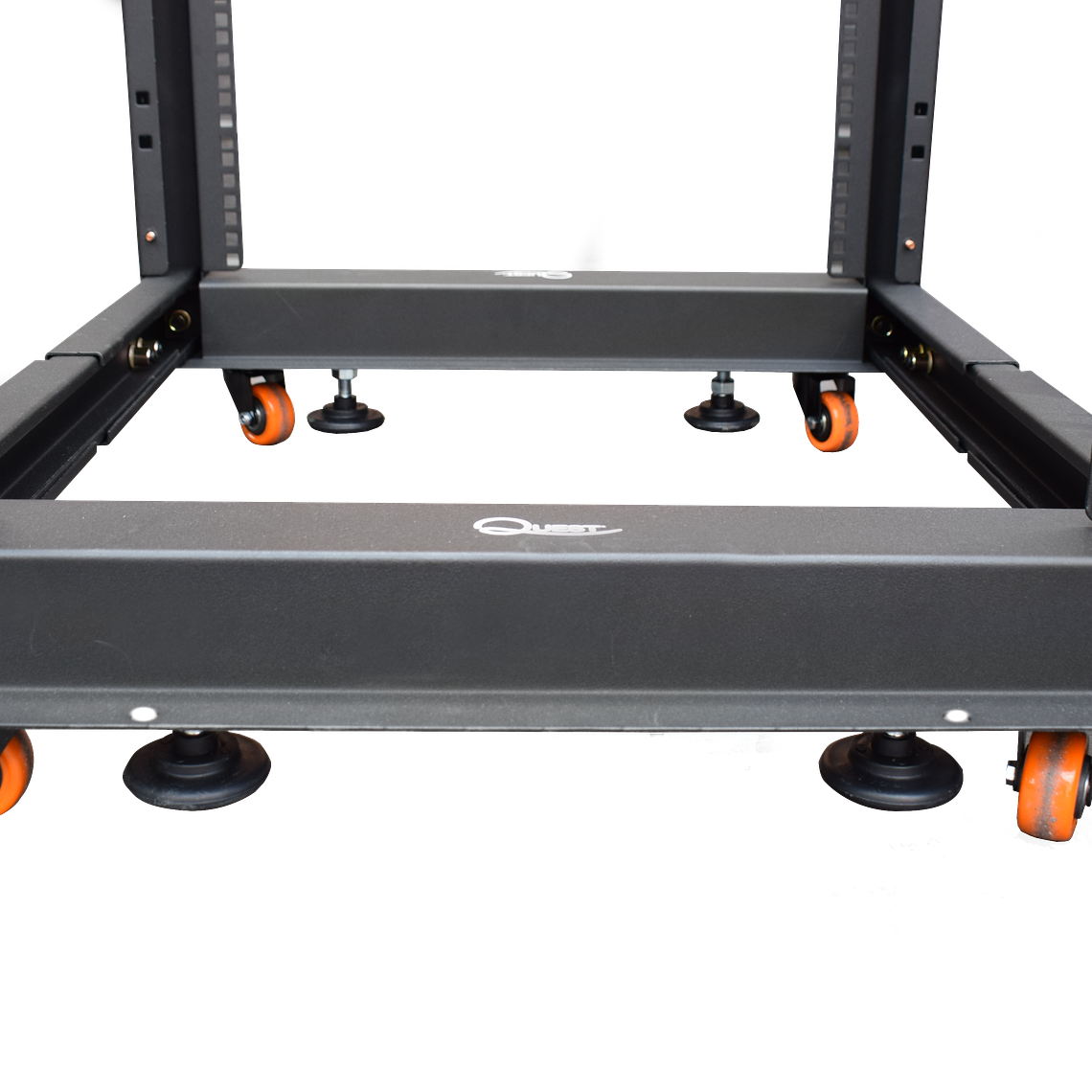 Rack Abierto de 4 Parales con Ruedas y Niveladores 45U Ajustable en Profundidad 3