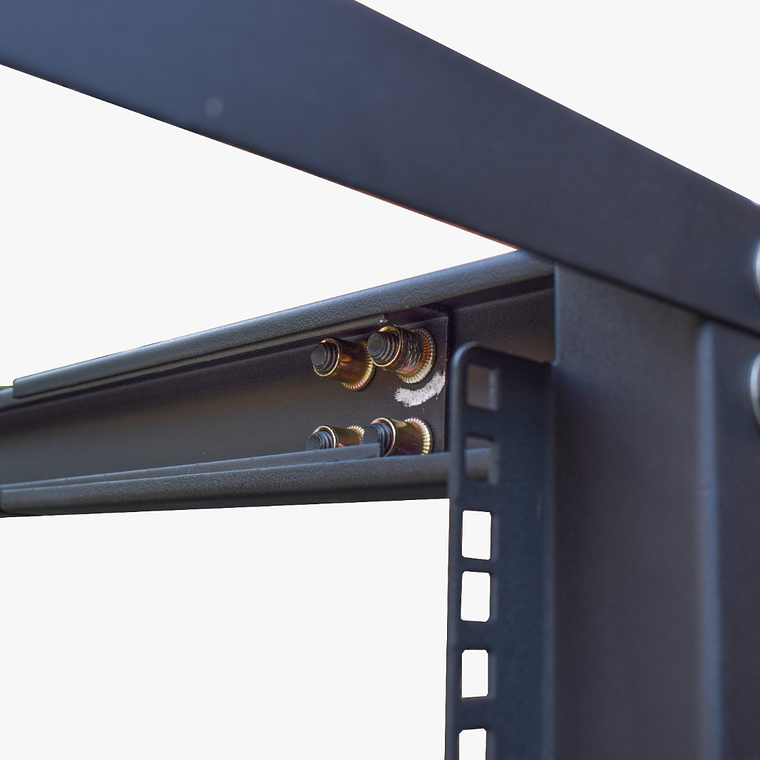 Rack Abierto de 4 Parales con Ruedas y Niveladores 45U Ajustable en Profundidad 5