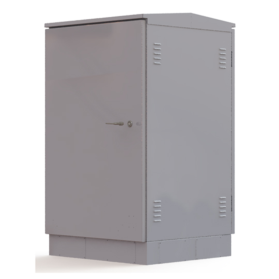 Gabinete de Piso para exteriores NEMA 3. Alto: 19U Altura: 966 x Ancho: 600 x Fondo: 600 mm 2