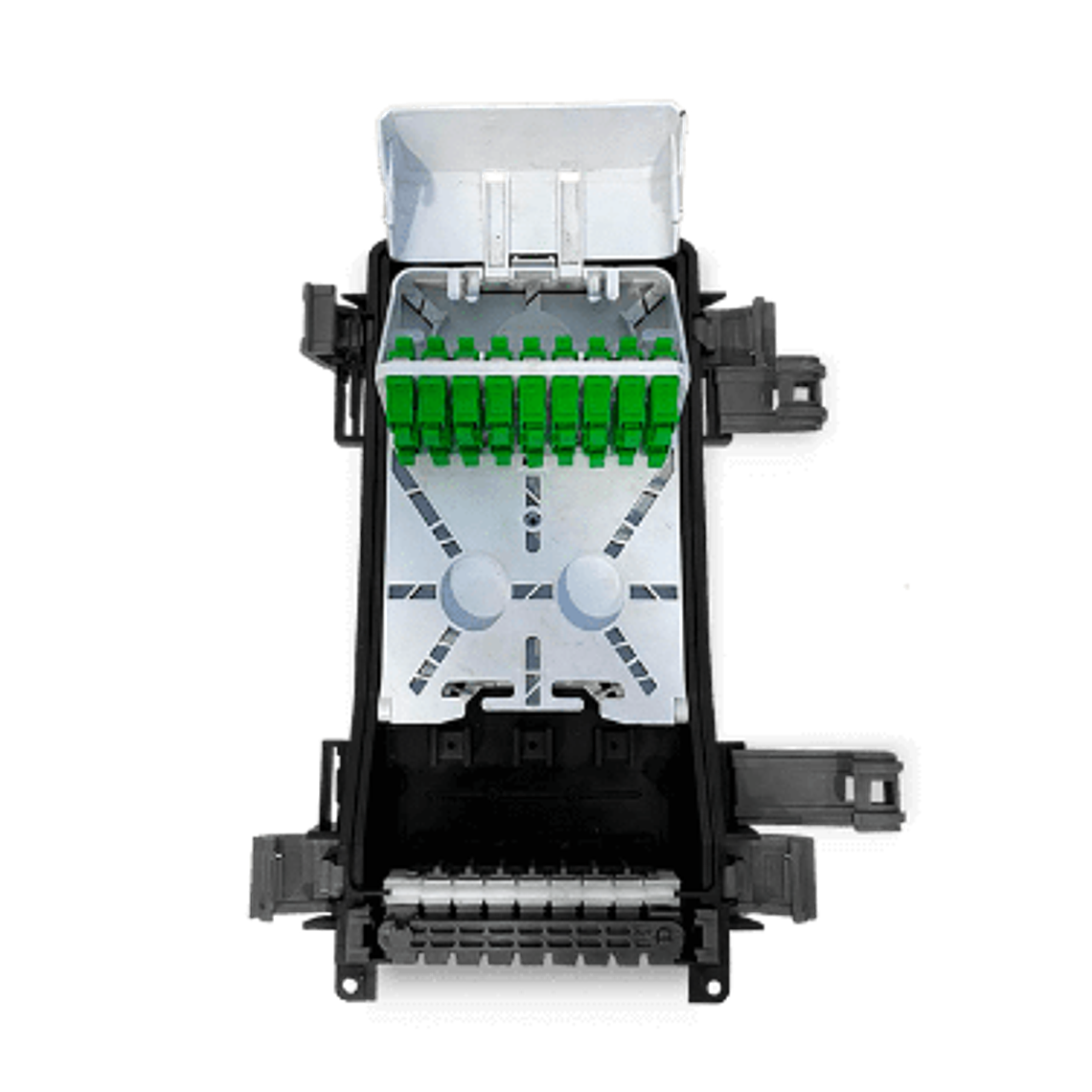 Caja NAP PRIME para poste de 16 puertos con conectores SC/APC | IP65 4