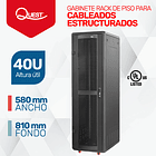 Gabinetes de Piso 40U | Ancho: 580 mm • Fondo: 810 mm 1