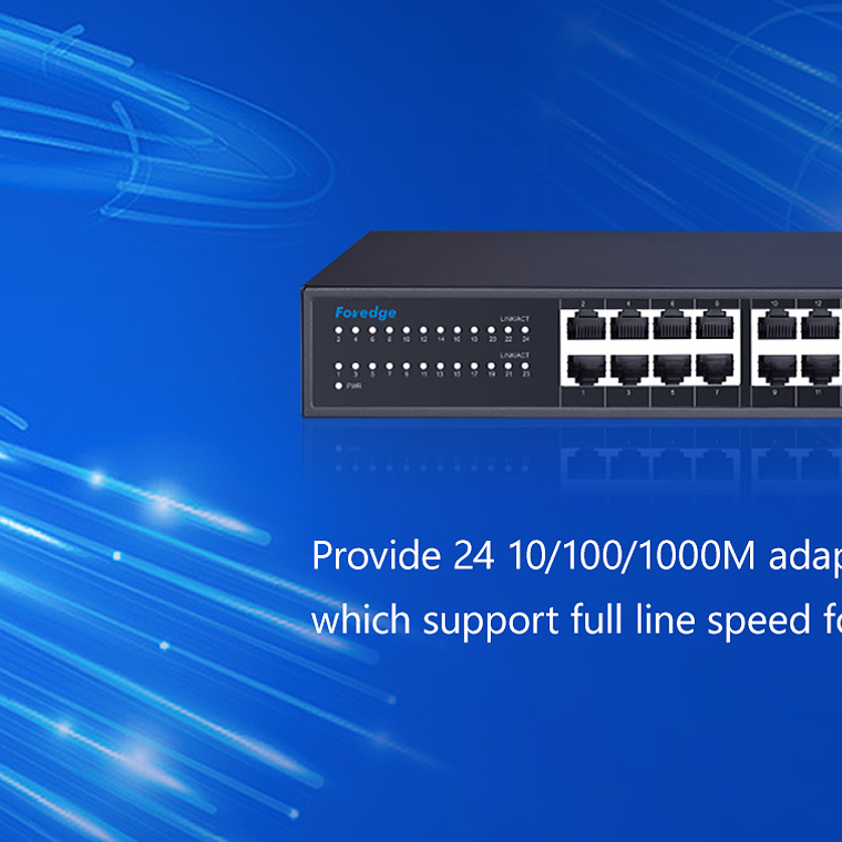 Switch Ethernet de 24 puertos Gigabit para instalación flexible en espacios reducidos 4