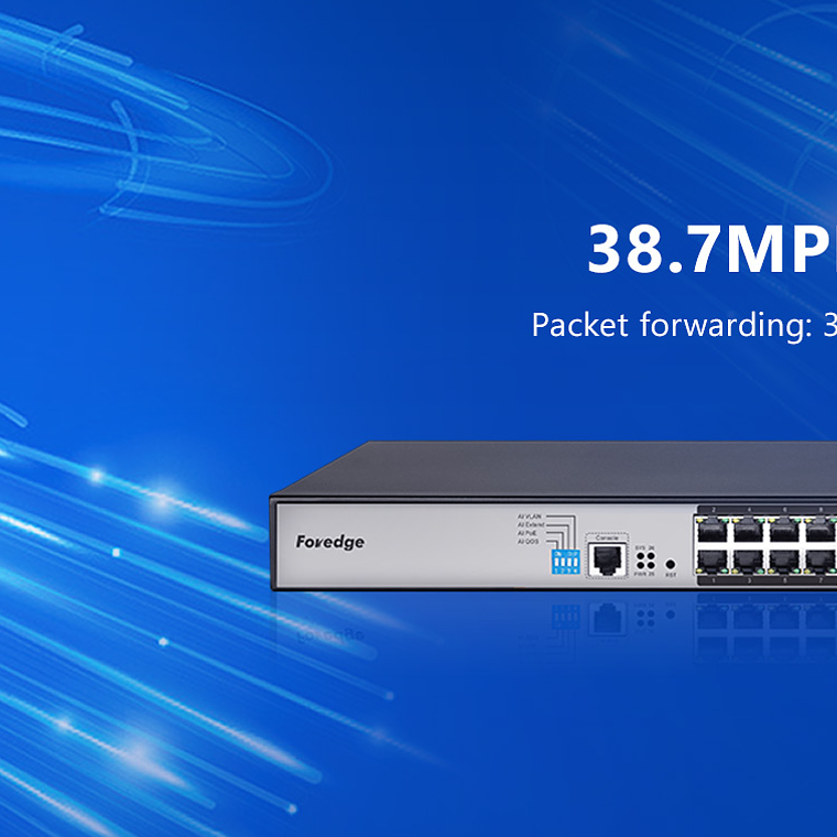 Switch gestionado Nivel 2 Full PoE de 24 Puertos Gigabit + 2 Puertos SFP 9