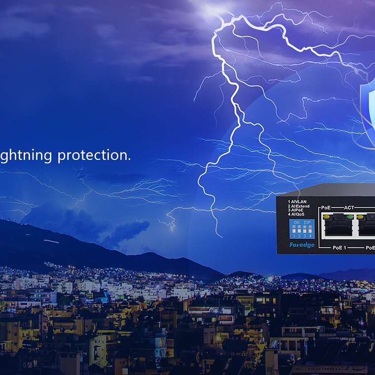 Switch PoE Gigabit AI de 6 puertos 5