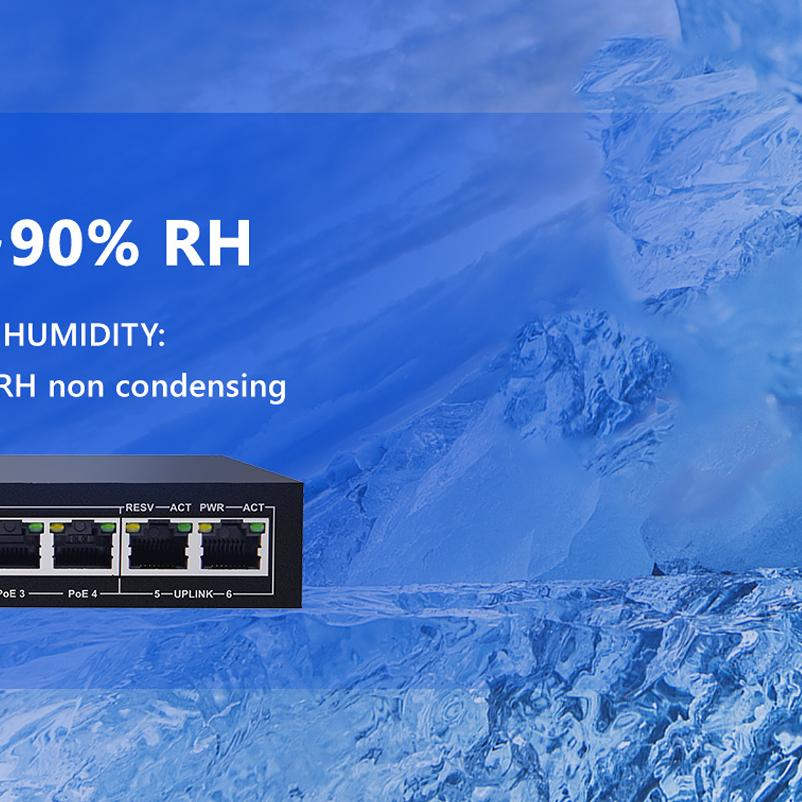 Switch PoE Gigabit AI de 6 puertos 7