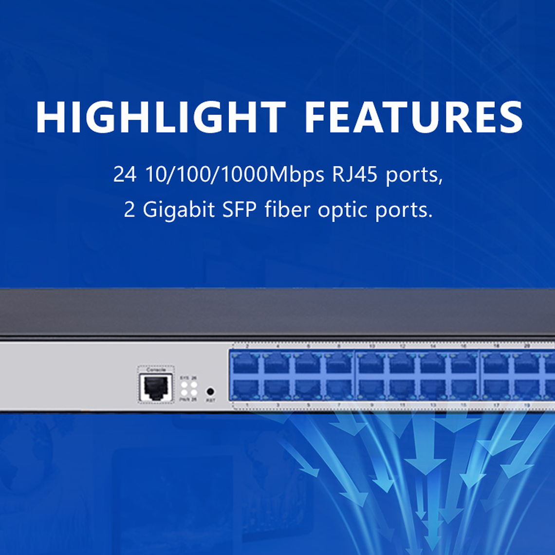 Switch Ethernet Gigabit gestionado de 24 puertos  5