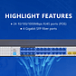 Switch POE de gestión Capa 3 con 24 puertos Gigabit + 4 puertos SFP y Puerto de Consola - Miniatura 5