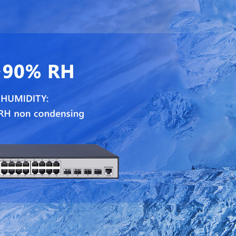 Switch POE de gestión Capa 3 con 24 puertos Gigabit + 4 puertos SFP y Puerto de Consola 10