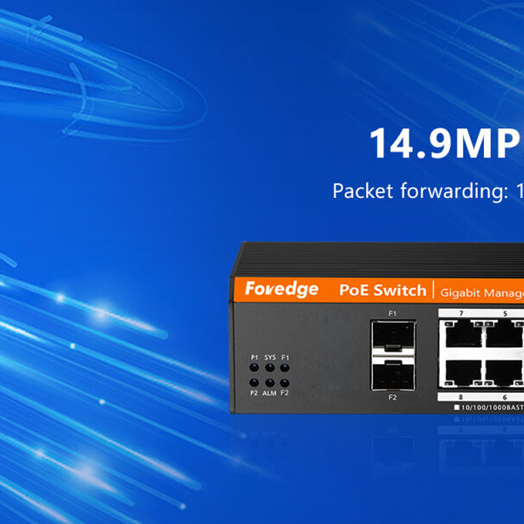 Switch  PoE industrial gestionado Gigabit de 10 puertos 6