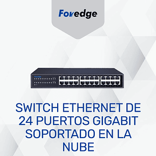 Switch Ethernet de 24 puertos Gigabit para instalación flexible en espacios reducidos