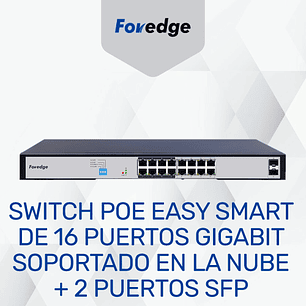 Switch  PoE Gigabit Easy Smart de 16 puertos