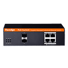 Switch industrial gestionado PoE Full Gigabit de 4 puertos 2