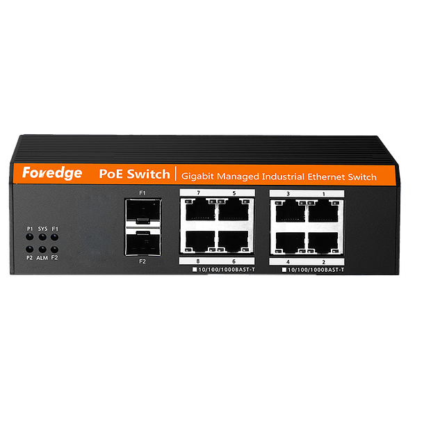 Switch  PoE industrial gestionado Gigabit de 10 puertos 2