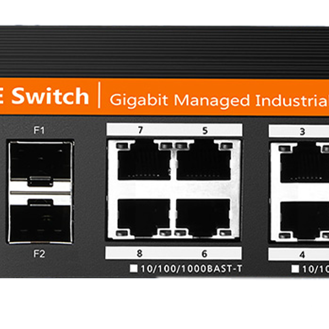 Switch  PoE industrial gestionado Gigabit de 10 puertos 2