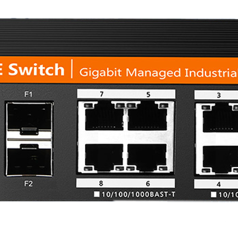 Switch  PoE industrial gestionado Gigabit de 10 puertos 2