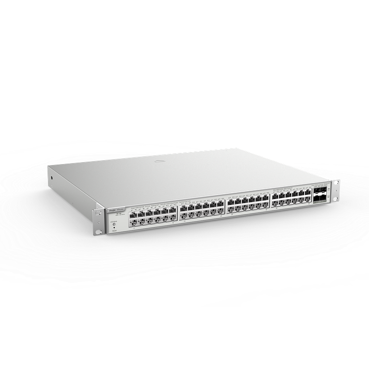 Switch PoE de 48 puertos Gigabit de capa 2 administrado en la nube, 4 enlaces ascendentes 10G 1