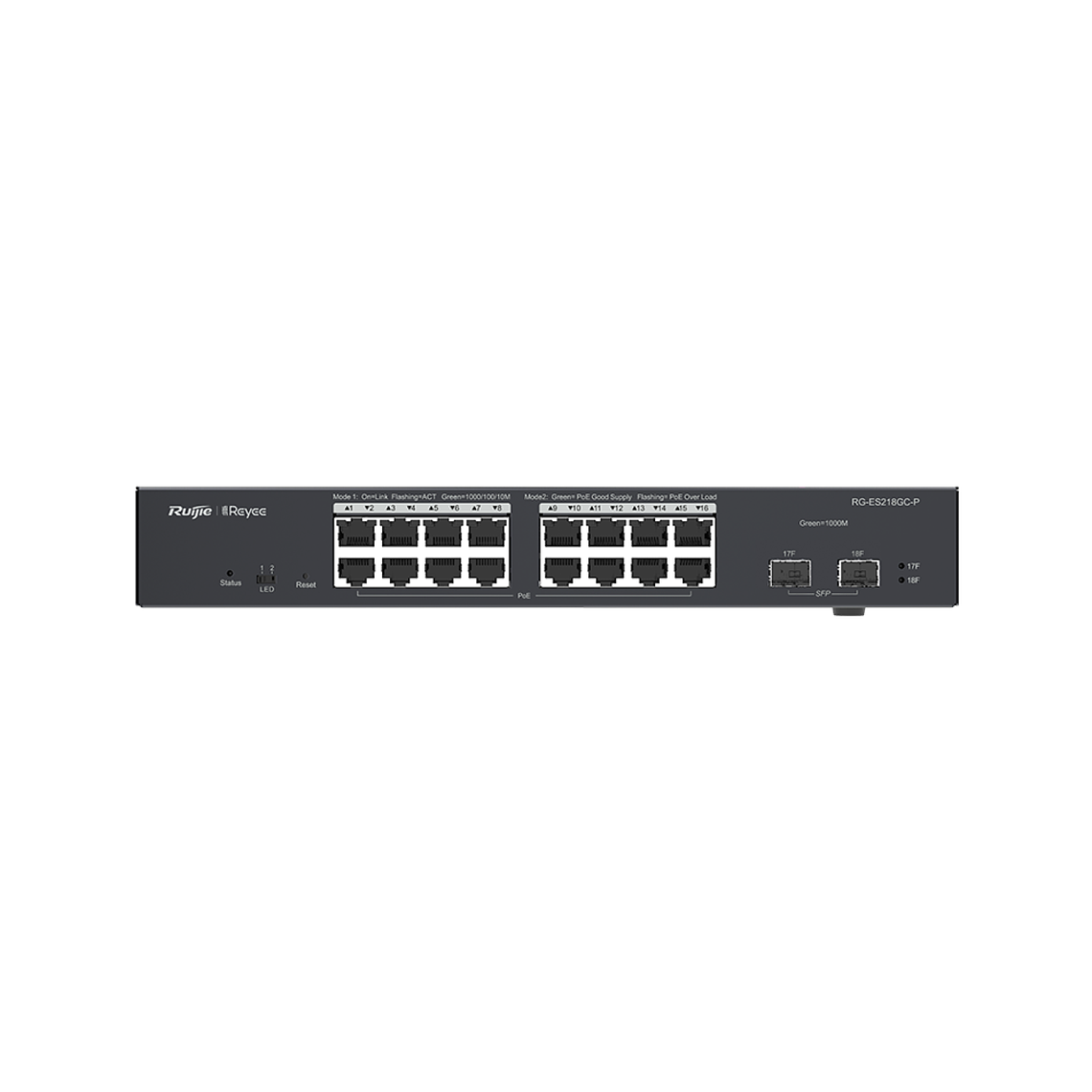 Switch inteligente de 18 puertos gigabit PoE gestionado en la nube 2