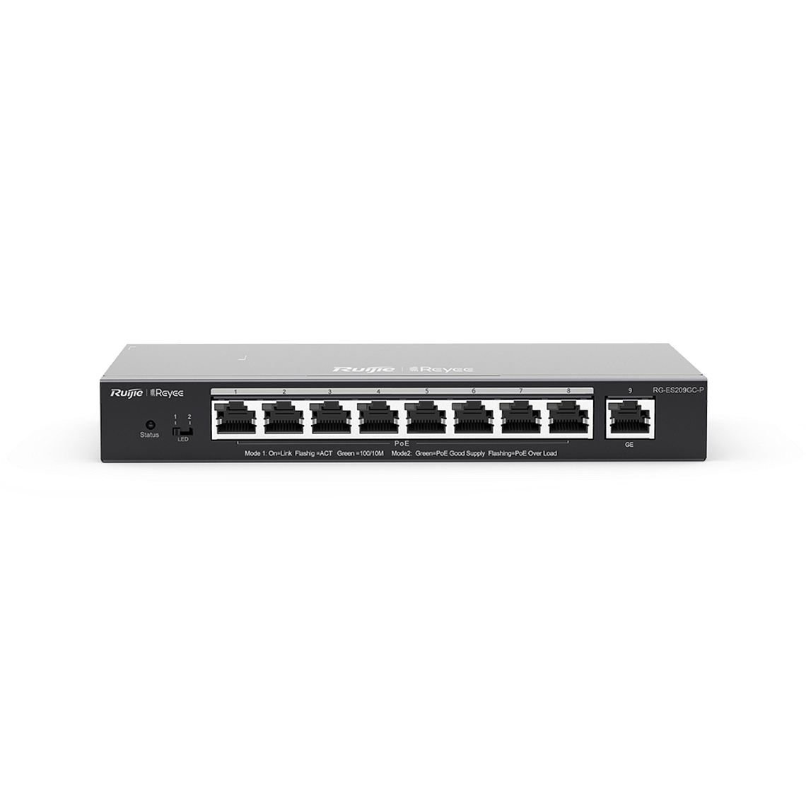 Switch inteligente de 9 puertos gigabit PoE gestionado en la nube 2