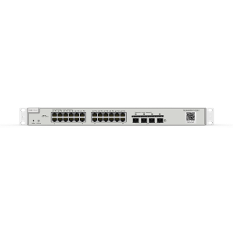 Switch PoE de 24 puertos Gigabit de capa 2 administrado en la nube, 4 enlaces ascendentes 10G 1