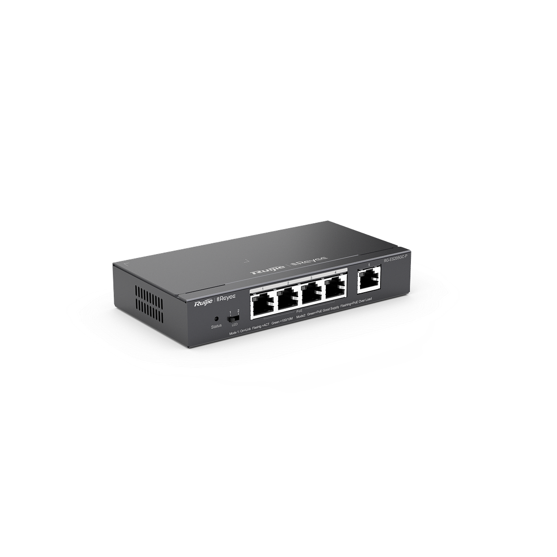 Switch inteligente de 5 puertos gigabit PoE gestionado en la nub 1