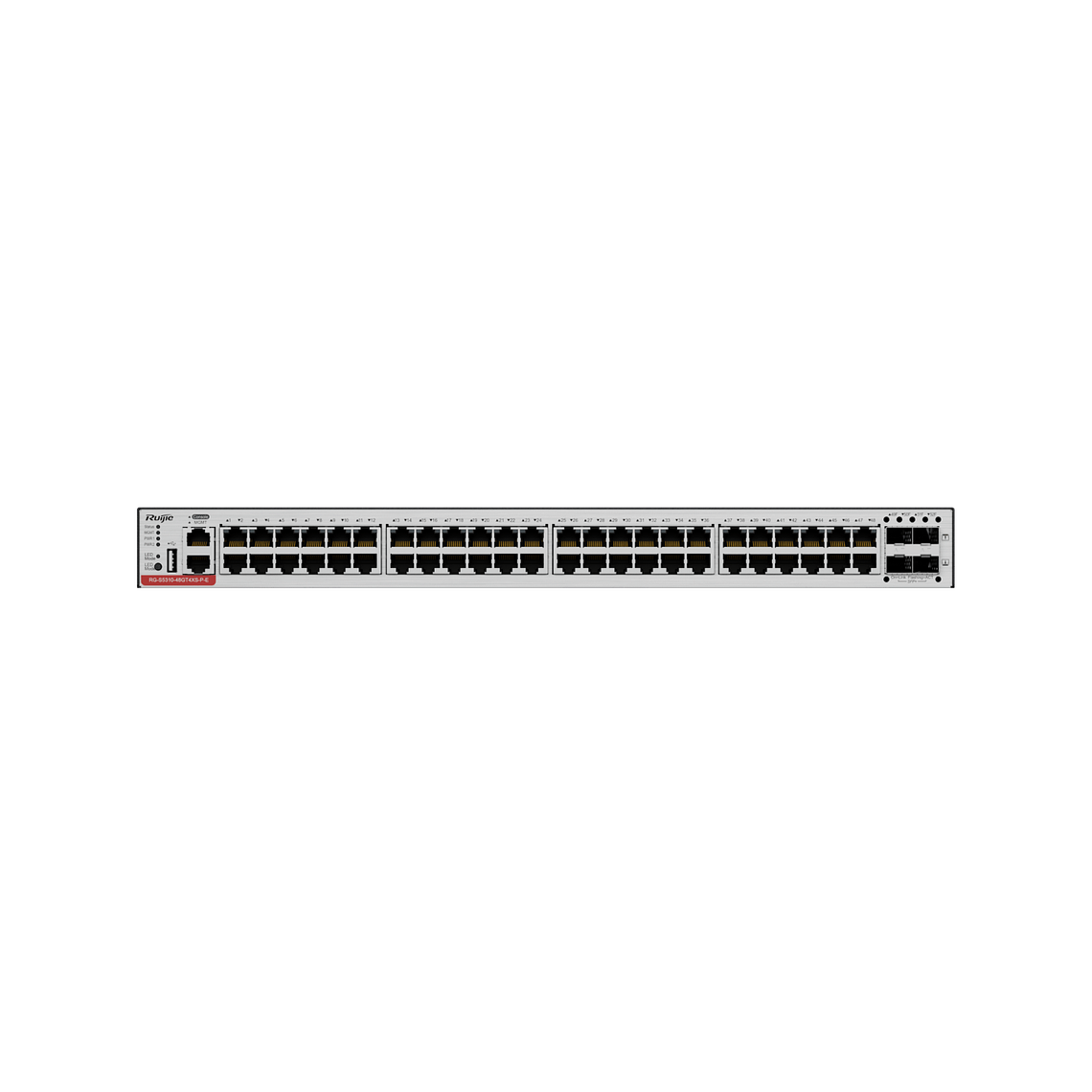Switch 48-Port 1GE RJ45 Layer 3 Managed Access Switch with PoE+, 4-Port 10GE Uplink 3