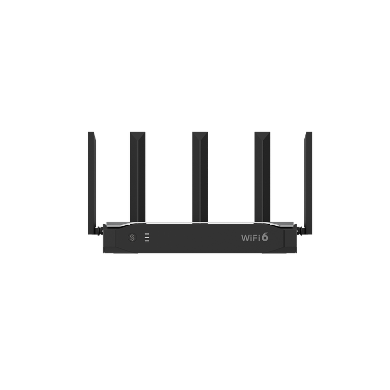 Router inalámbrico Wi-Fi 6 empresarial todo en uno, 2976 Mbps, hasta 180 usuarios, 5 puertos GE, 5 antenas externas (de 5 dBi), Incorpora Reyee Mesh 2