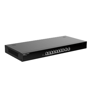 Router administrable cloud 10 puertos gigabit, soporta  4x WAN configurables, hasta 200 clientes con desempeño de 1Gbps asimétricos