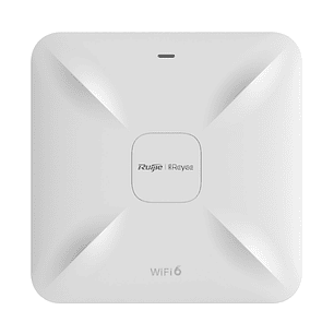 Punto de acceso Wi-Fi 6 de techo para interior 360°, doble banda, 1775 Mbps, hasta 512 usuarios, 2 puertos GE, portal cautivo standalone, soporta Mesh