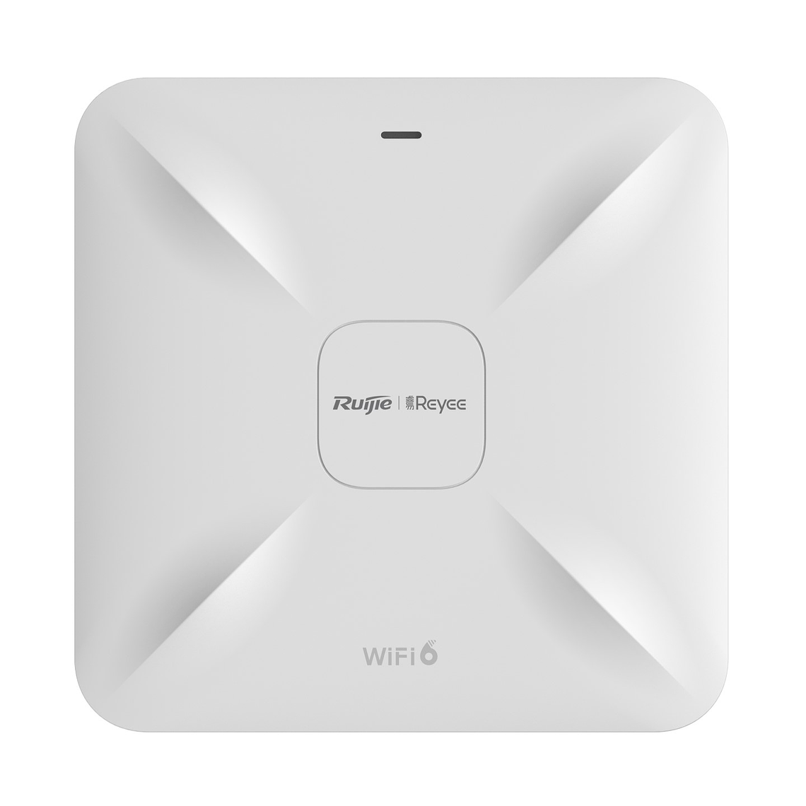 Punto de acceso Wi-Fi 6 de techo para interior 360°, doble banda, 1775 Mbps, hasta 512 usuarios, 2 puertos GE, portal cautivo standalone, soporta Mesh 1