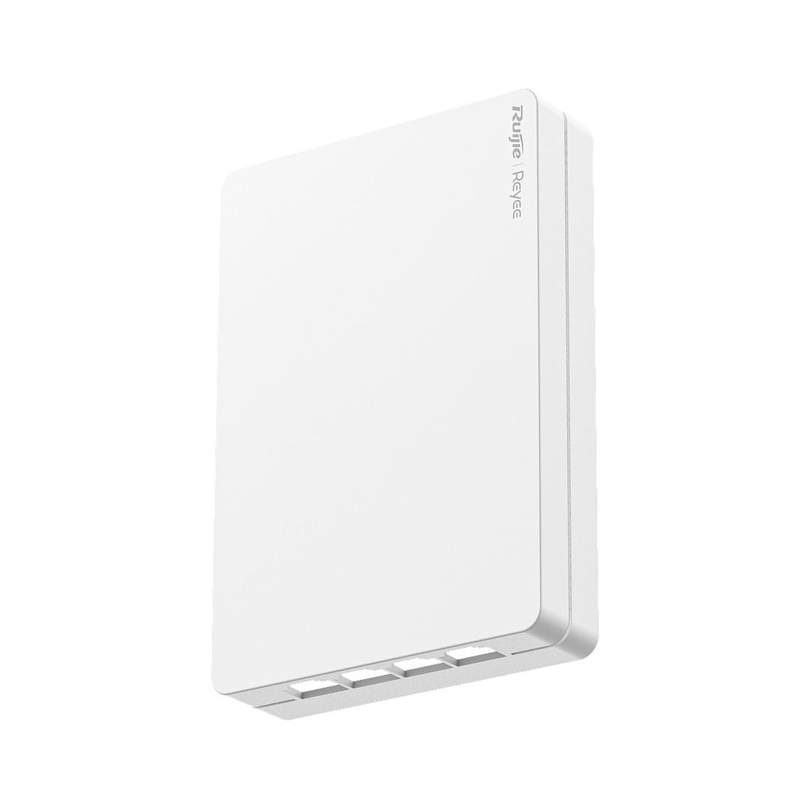 Punto de acceso Wi-Fi 6 de pared para interior 360°, doble banda, 2976 Mbps, 4 puertos GE downlink + 1 puerto GE uplink, hasta 512 usuarios, portal cautivo standalone, compatible con reyee mesh 1