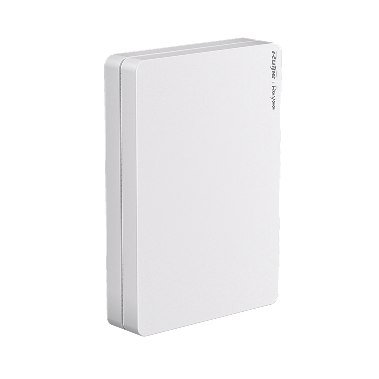 Punto de acceso Wi-Fi 6 de pared para interior 360°, doble banda, 2976 Mbps, 4 puertos GE downlink + 1 puerto GE uplink, hasta 512 usuarios, portal cautivo standalone, compatible con reyee mesh 2