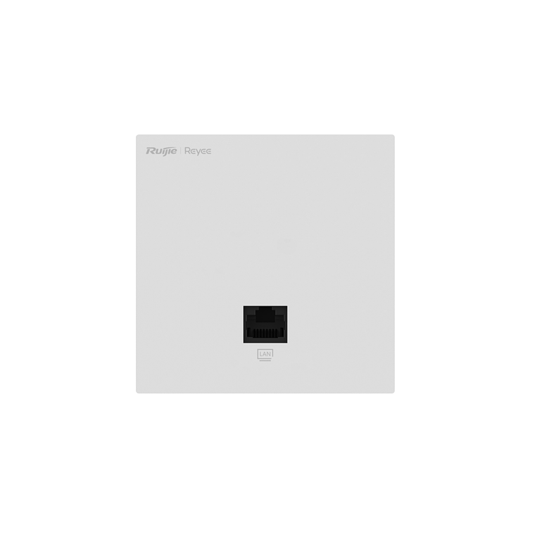 Punto de acceso Wi-Fi 6 de pared para interior 360°, doble banda, 2976 Mbps, 2 puertos GE, hasta 512 usuarios, portal cautivo standalone, compatible con reyee mesh, diseño ultra delgado 86mm 1