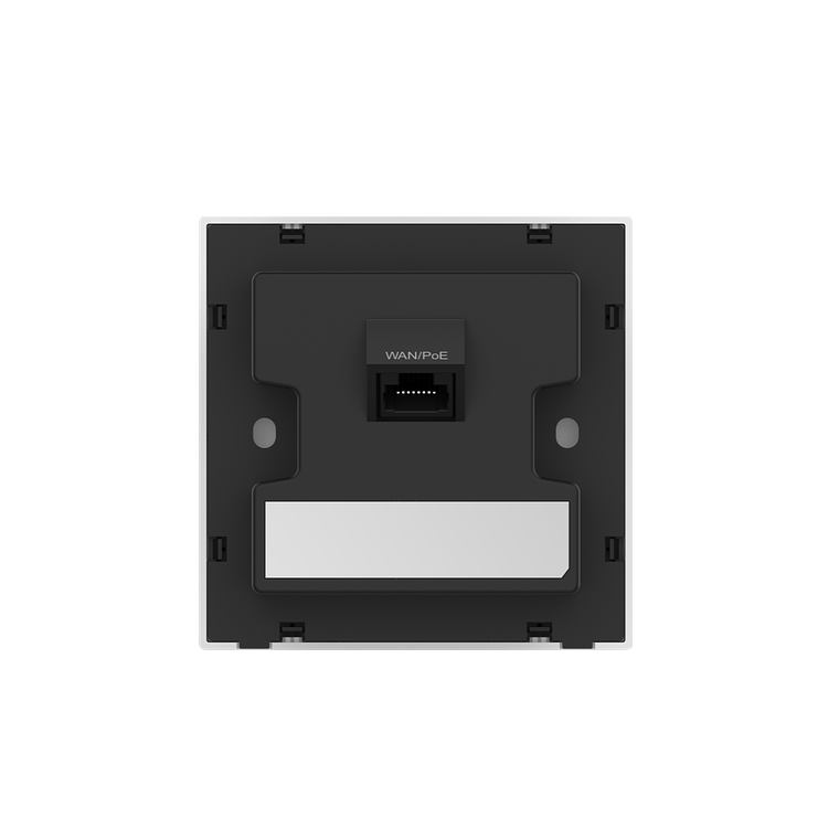 Punto de acceso Wi-Fi 6 de pared para interior 360°, doble banda, 2976 Mbps, 2 puertos GE, hasta 512 usuarios, portal cautivo standalone, compatible con reyee mesh, diseño ultra delgado 86mm 3