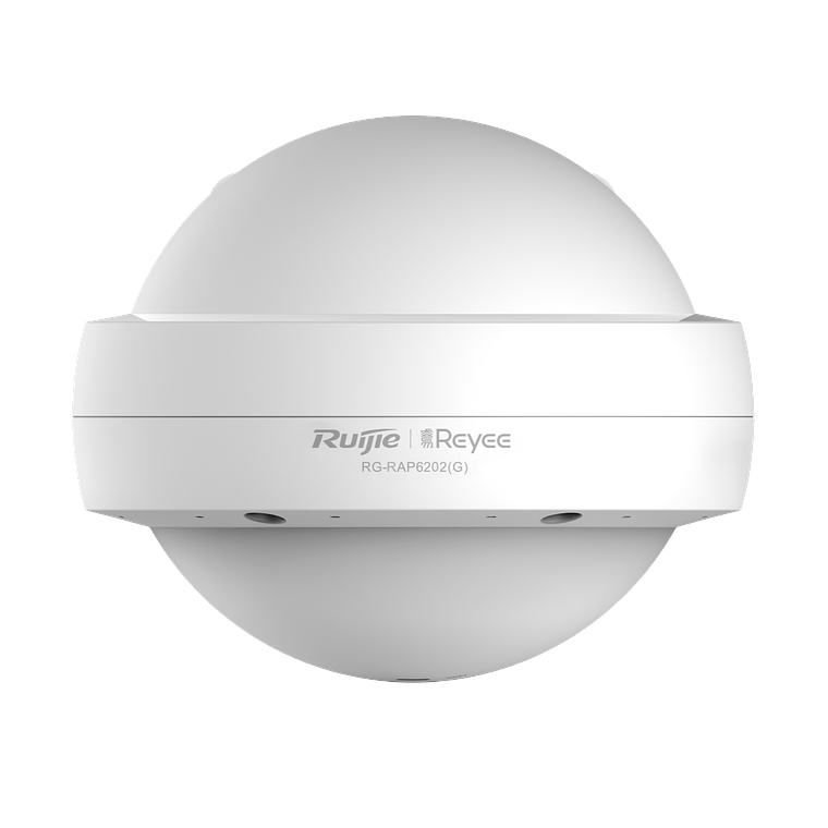 Punto de acceso Wi-Fi 5 para exterior 360°, IP 68, doble banda 802.11ac wave2, 1267 Mbps, 2 puertos GE, hasta 110 usuarios, compatible con reyee mesh 1