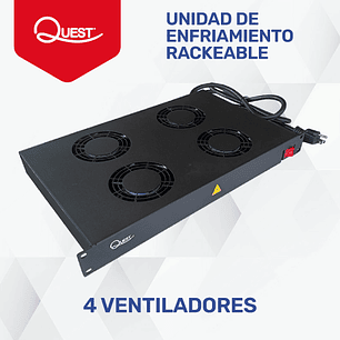 Unidad de Enfriamiento Rackeable de 4 Ventiladores