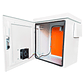 Gabinete Rack 11U IP65 para Exteriores | Montaje en Poste | Acero Galvanizado con Ventilación Forzada – CE-2720-CA - Miniatura 4