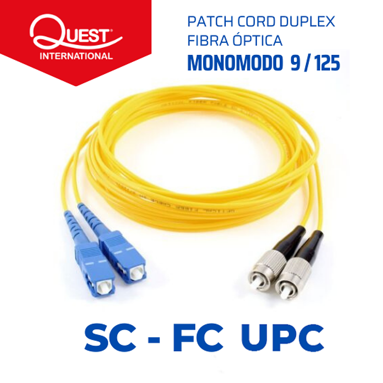 Patch Cords Duplex  Monomodo SC-FC 1