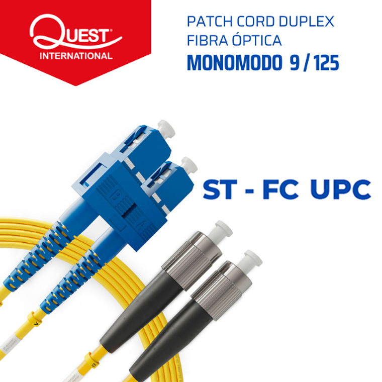 Patch Cords Duplex  Monomodo ST-FC 1